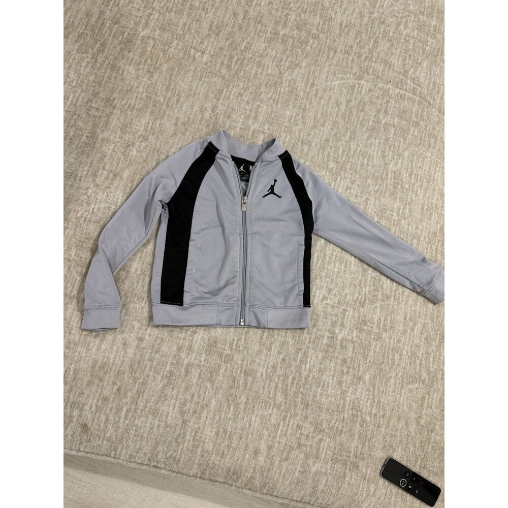 Air Jordan Zip Up Jacket Boys 3T Toddler Full Zip Gray Logo
